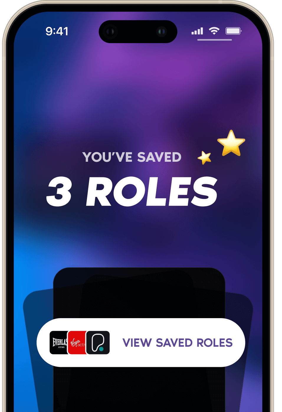 Mobile app showing detailed job exploration interface