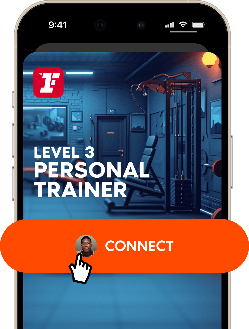 Mobile app showing one-click match confirmation